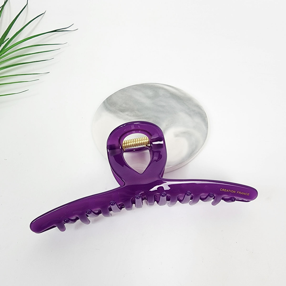 Twist Wire Jumbo Hair Claw Clip 5.3 in – 6 Pure Purple