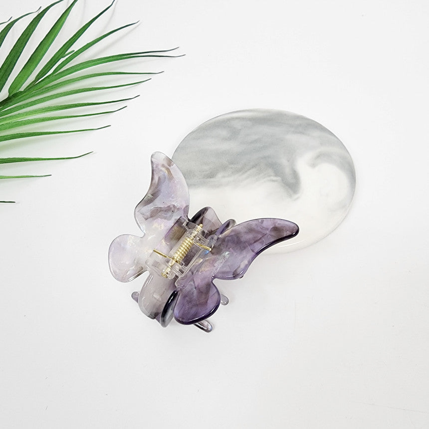 Butterfly Small Hair Claw Clip 2.6 in – 14 Aurora Violet