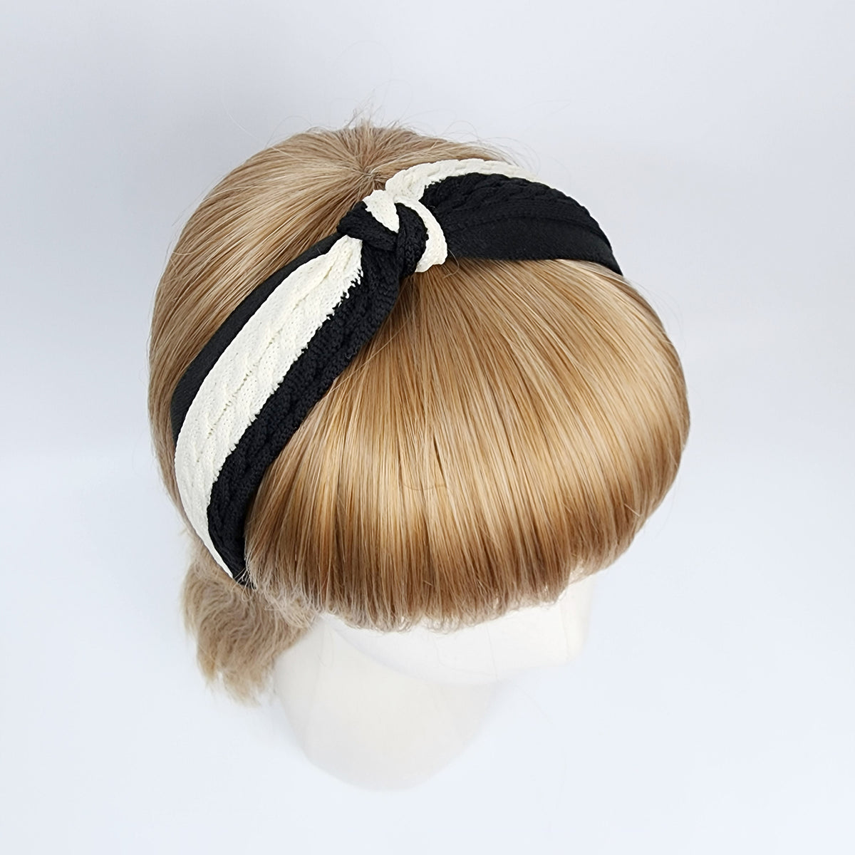 Cable Knit Twist Wide Headband 1.6 in wide – Knotted, French-style