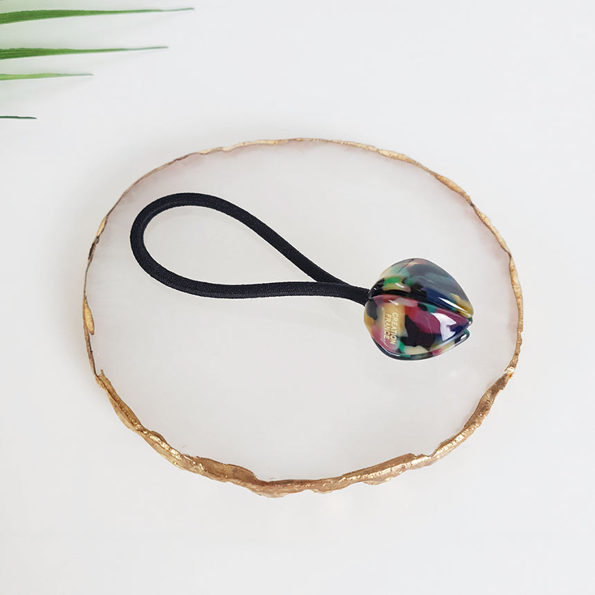 Tulip Hair Tie 0.8 in – 17 Mix Deep Green