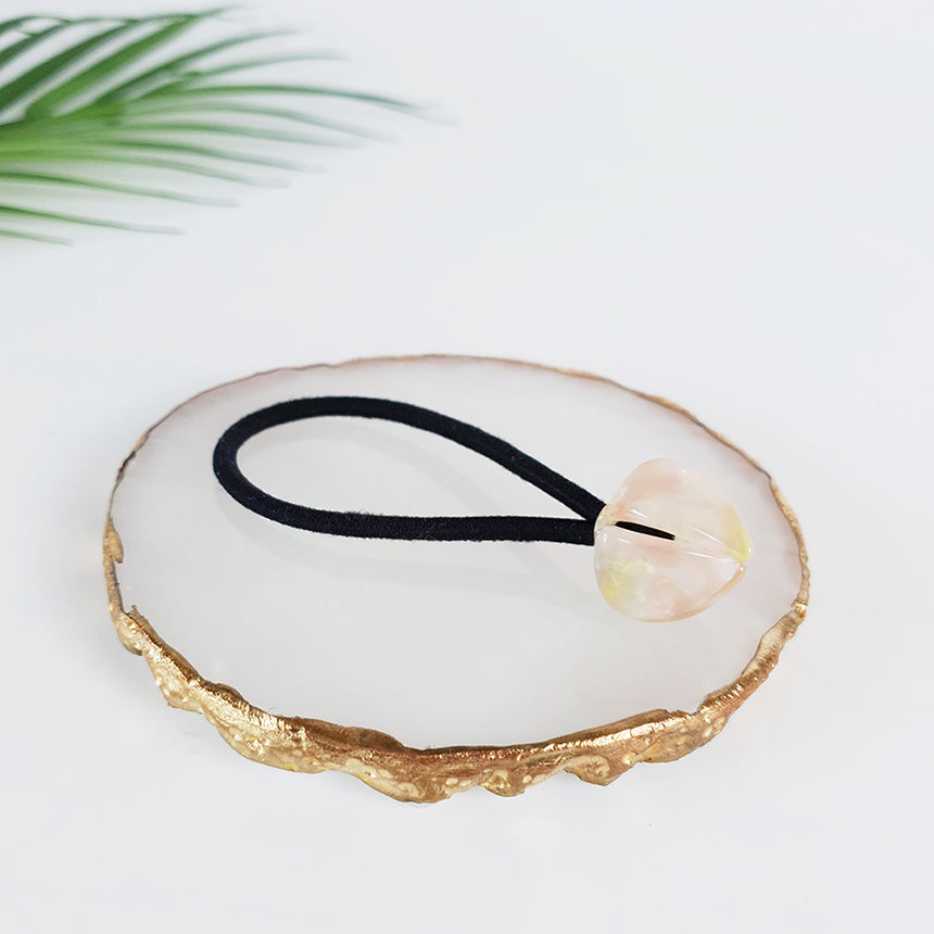 Tulip Hair Tie 0.8 in – 13 Light Pink Yellow