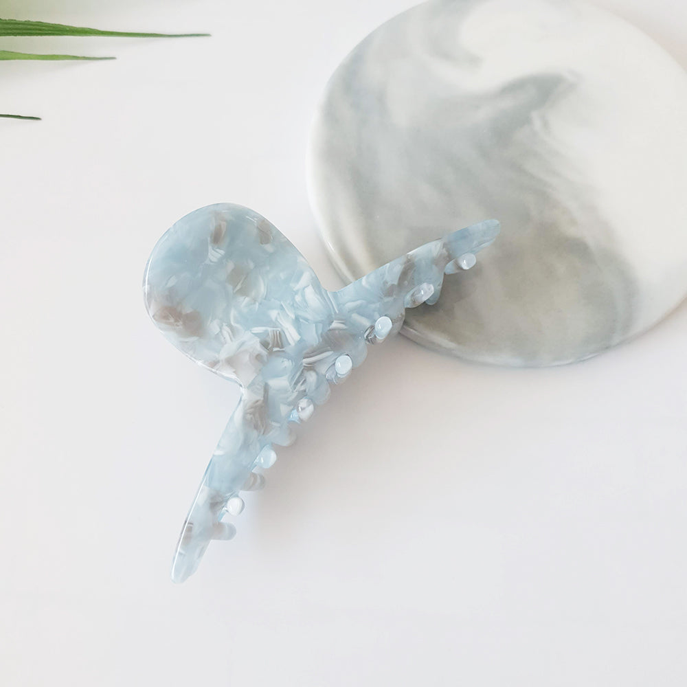 Elle Ribbon Medium Hair Claw Clip – 12 Marble Sky