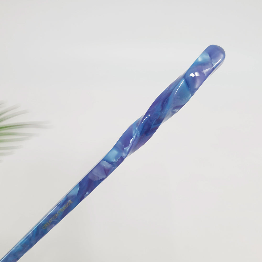 Basic Twist Hair Stick 6.9 in – Tortoise Shell Marble, French Pin
