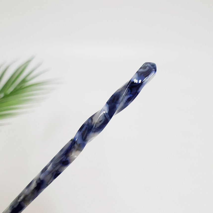 Basic Twist Hair Stick 6.9 in – Tortoise Shell Marble, French Pin