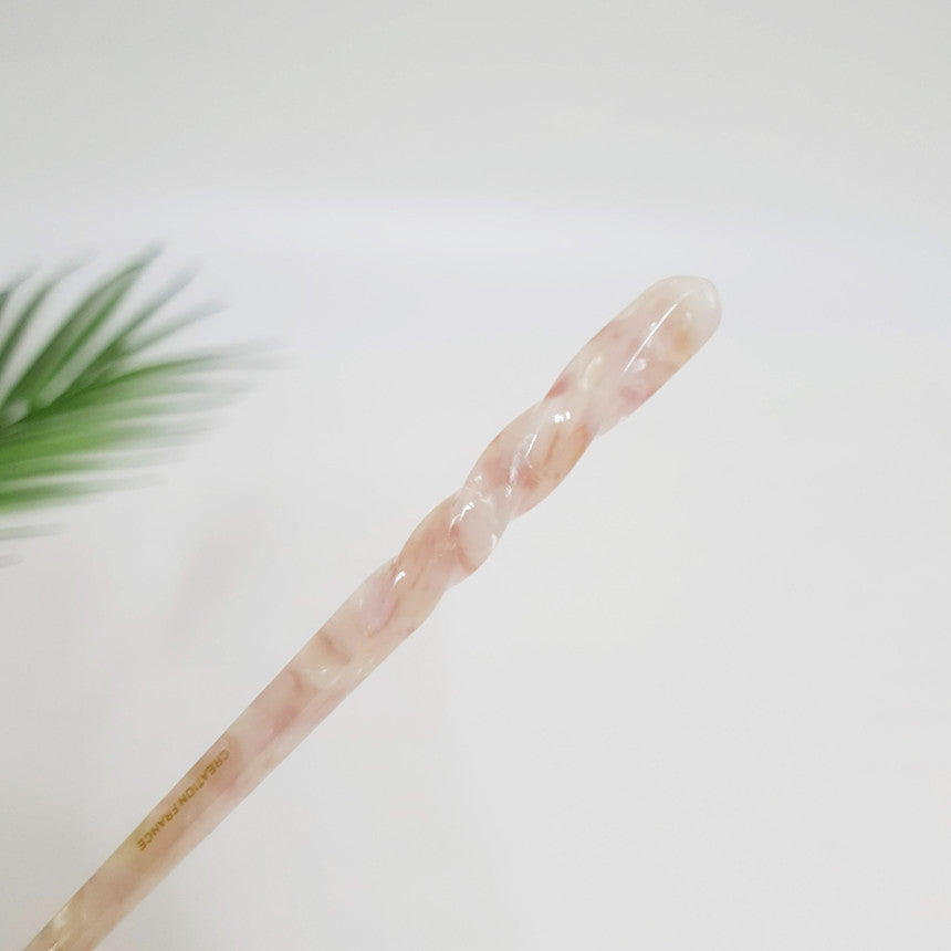 Basic Twist Hair Stick 6.9 in – Tortoise Shell Marble, French Pin
