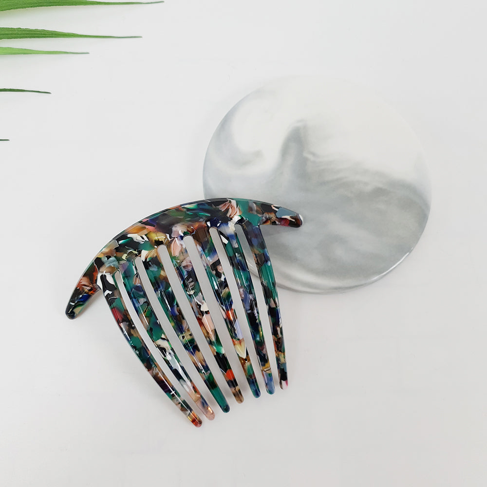 Long Leg Hair Comb Pin – 5 Art Deep Green