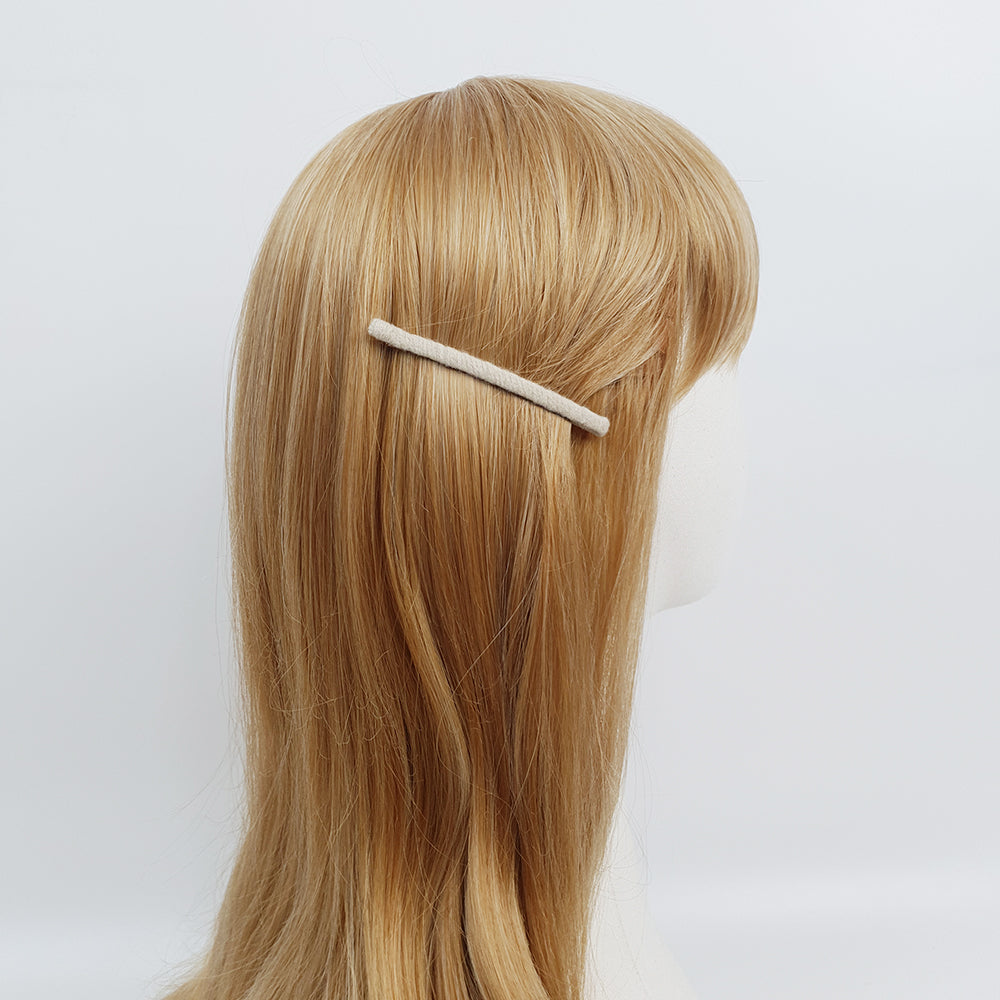 Yarn-Wrapped Long Bobby Pin 3.3 in – Soft Yarn, Handmade, French Pin