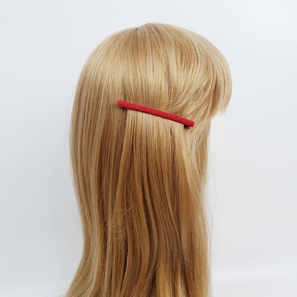 Yarn-Wrapped Long Bobby Pin 3.3 in – Soft Yarn, Handmade, French Pin