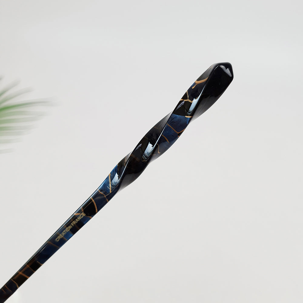 Basic Twist Hair Stick 6.9 in – Tortoise Shell Marble, French Pin