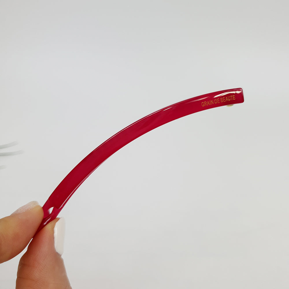 Slim Comb Small Banana Clip 3.1 in – 4 Magenta