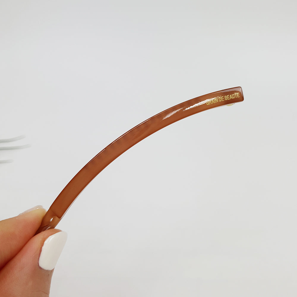 Slim Comb Small Banana Clip 3.1 in – 5 Camel