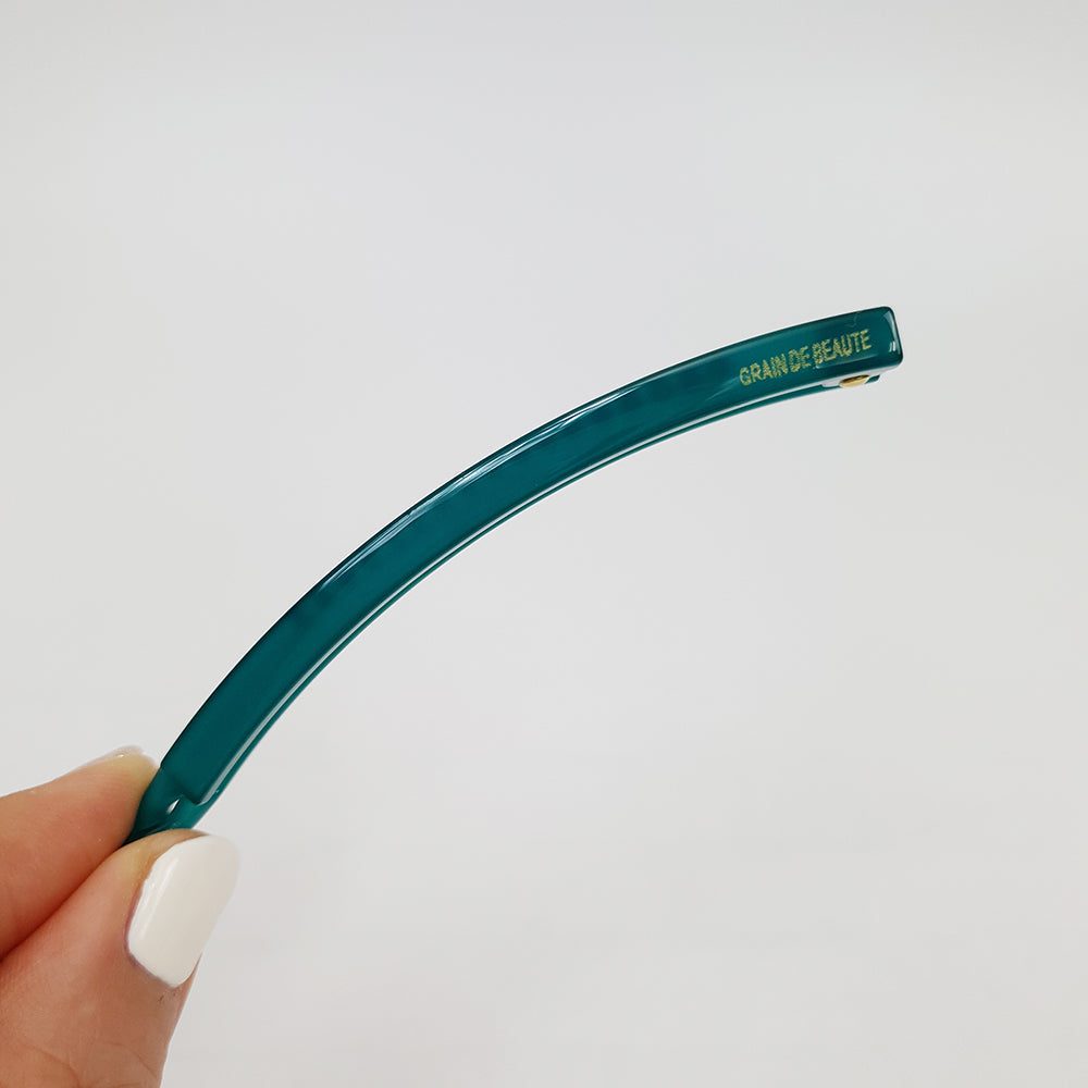 Slim Comb Small Banana Clip 3.1 in – 12 Blue Green