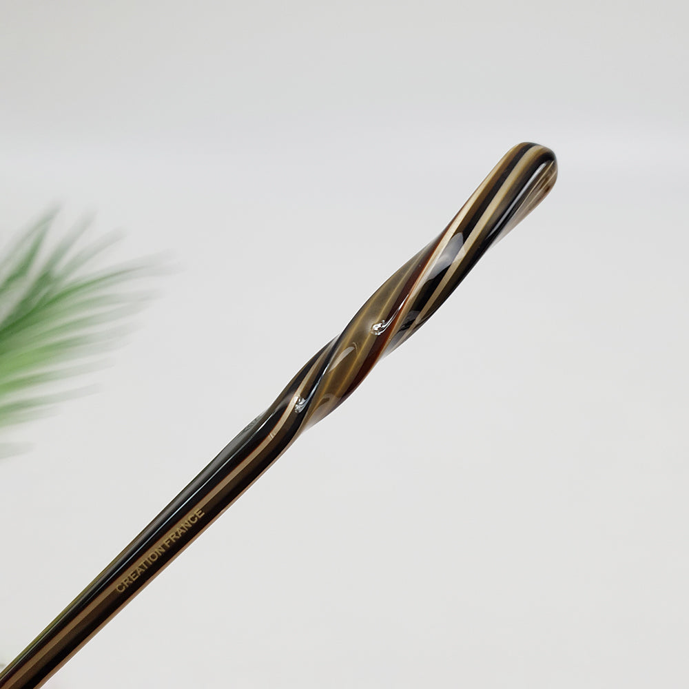 Basic Twist Hair Stick 6.9 in – Tortoise Shell Marble, French Pin