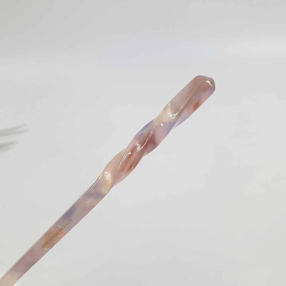 Basic Twist Hair Stick 6.9 in – Tortoise Shell Marble, French Pin
