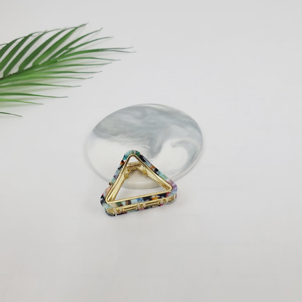 Triangle Mini Hair Claw Clip 2.0 in – 6 Art Mint
