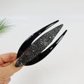 Stone Jumbo Hair Claw Clip – 1 Dia Black