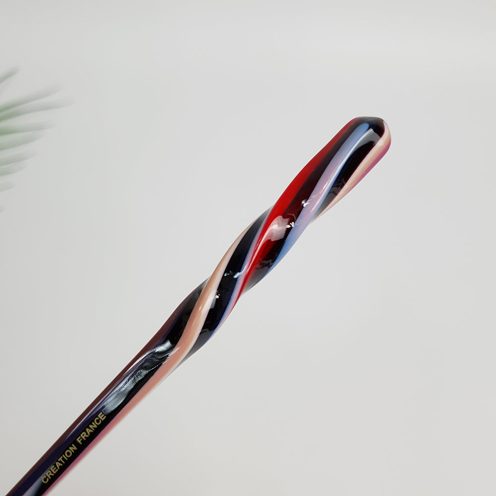 Basic Twist Hair Stick 6.9 in – Tortoise Shell Marble, French Pin