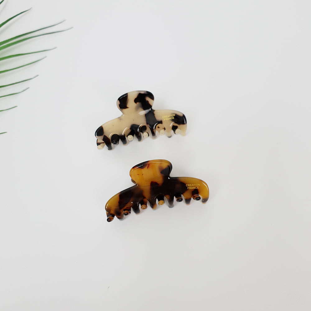 Daol Handle Mini Hair Claw Clip 2.3 in – Tortoise Shell, French-style