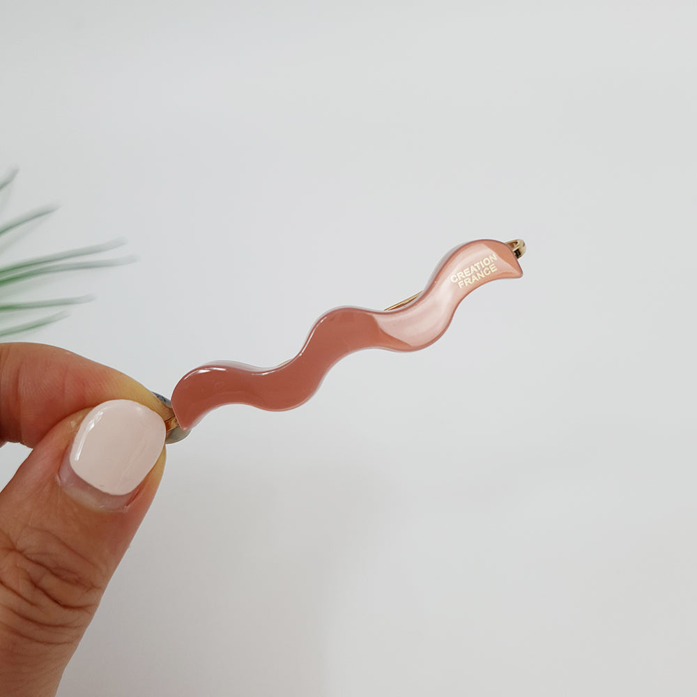 Wave Bobby Pin 2.4 in – 3 Pure Indie Pink