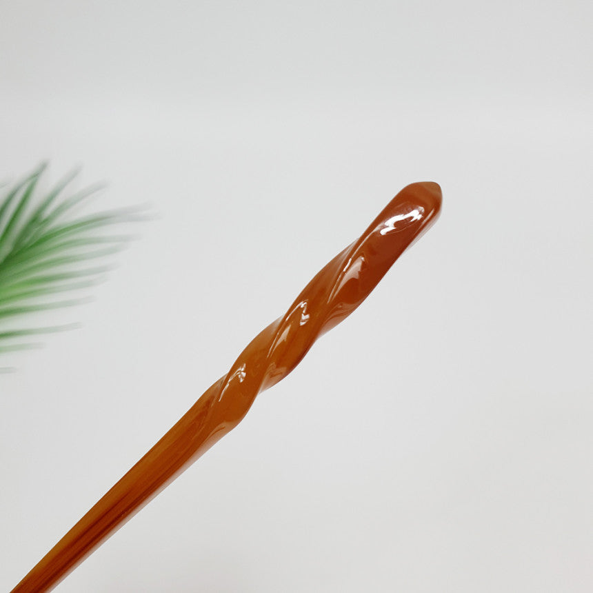 Basic Twist Hair Stick 6.9 in – Tortoise Shell Marble, French Pin