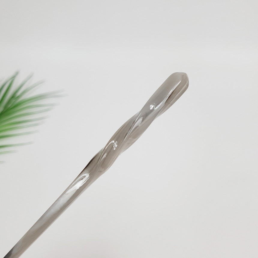Basic Twist Hair Stick 6.9 in – Tortoise Shell Marble, French Pin