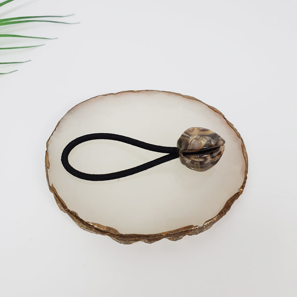 Tulip Hair Tie 0.8 in – 5 Art Deep Brown