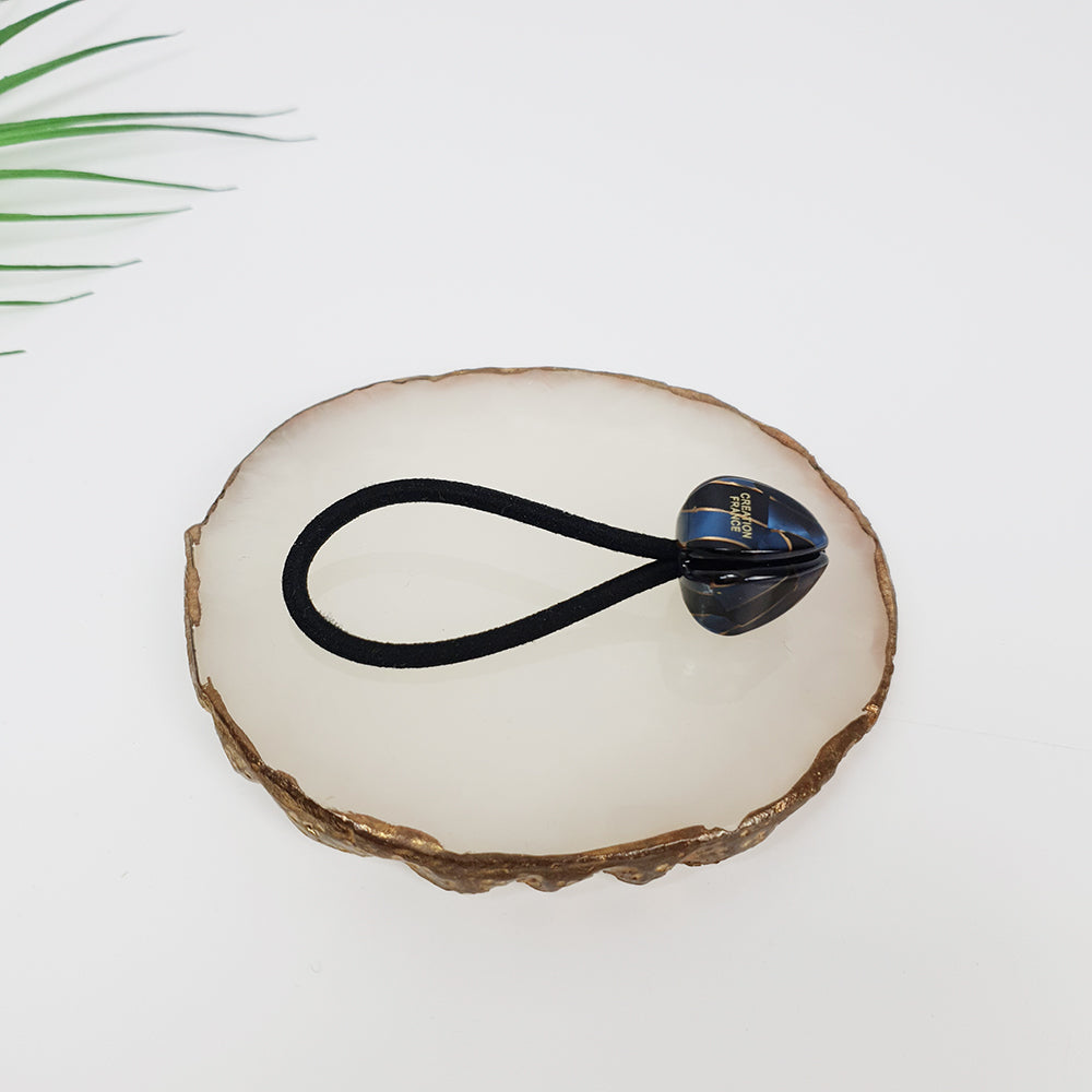 Tulip Hair Tie 0.8 in – 3 Art Navy
