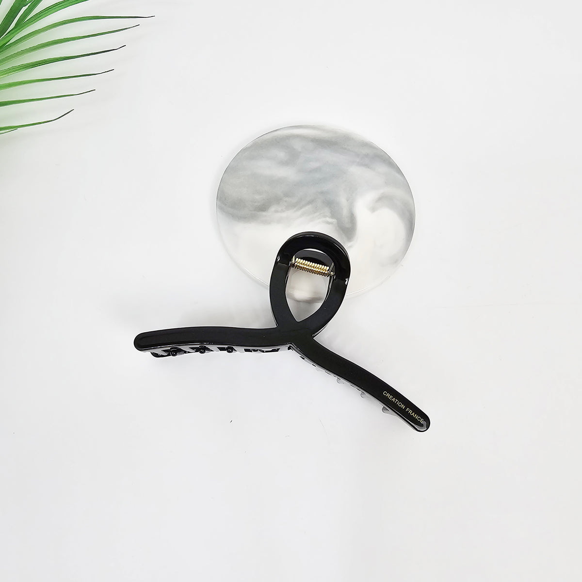 9 Pure Black – Slender Twist Hair Claw Clip 4.5 in