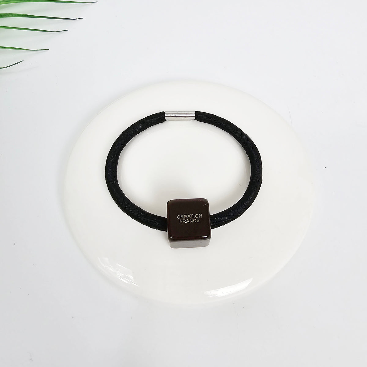 Cube Hair Tie 0.6 in – 13 Pure Chic Brown