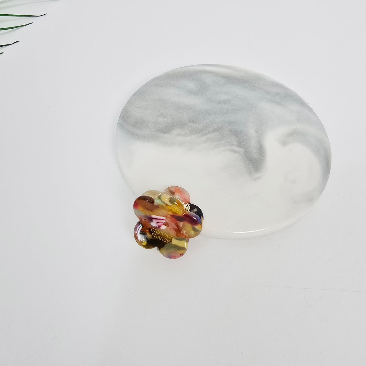 Flower Extra Mini Hair Claw Clip 1.0 in – 9 Art Yellow