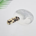 Rounded Square Snap Clip 2.2 in – 1 Leopard Beige