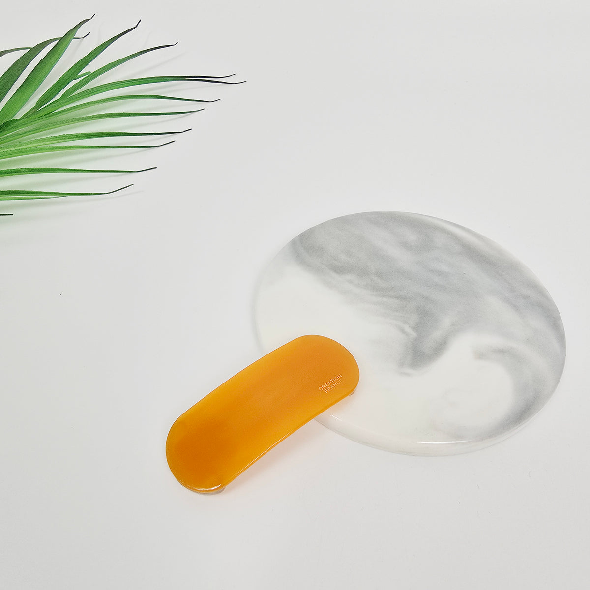 Rounded Square Snap Clip 2.2 in – 13 Pure Orange