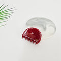 Pebble & Hook Mini Hair Claw Clip 1.8 in – Pastel Red, French-style