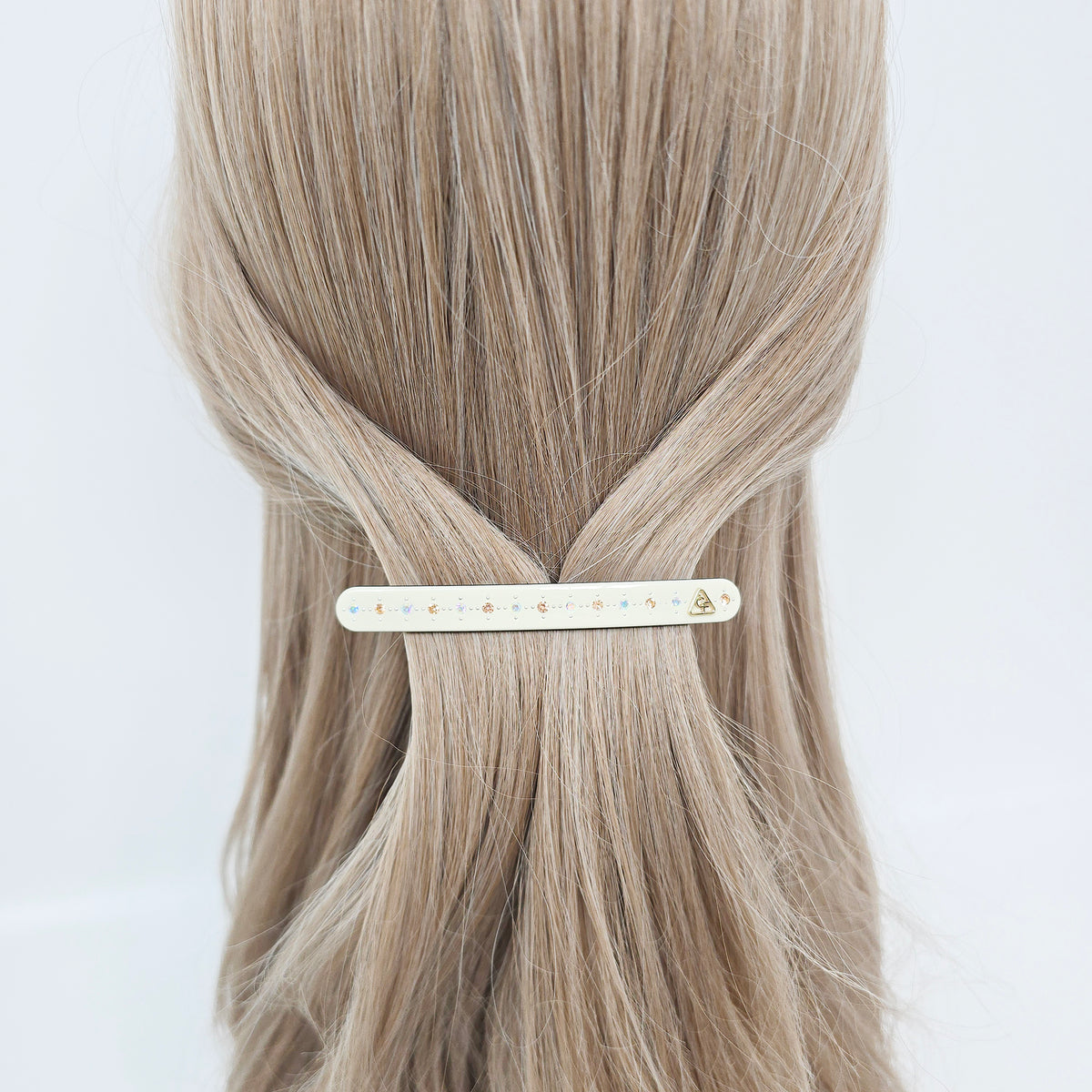 Classic Cubic Slim Hair Barrette 3.5 in – Tortoise Shell, French Pin