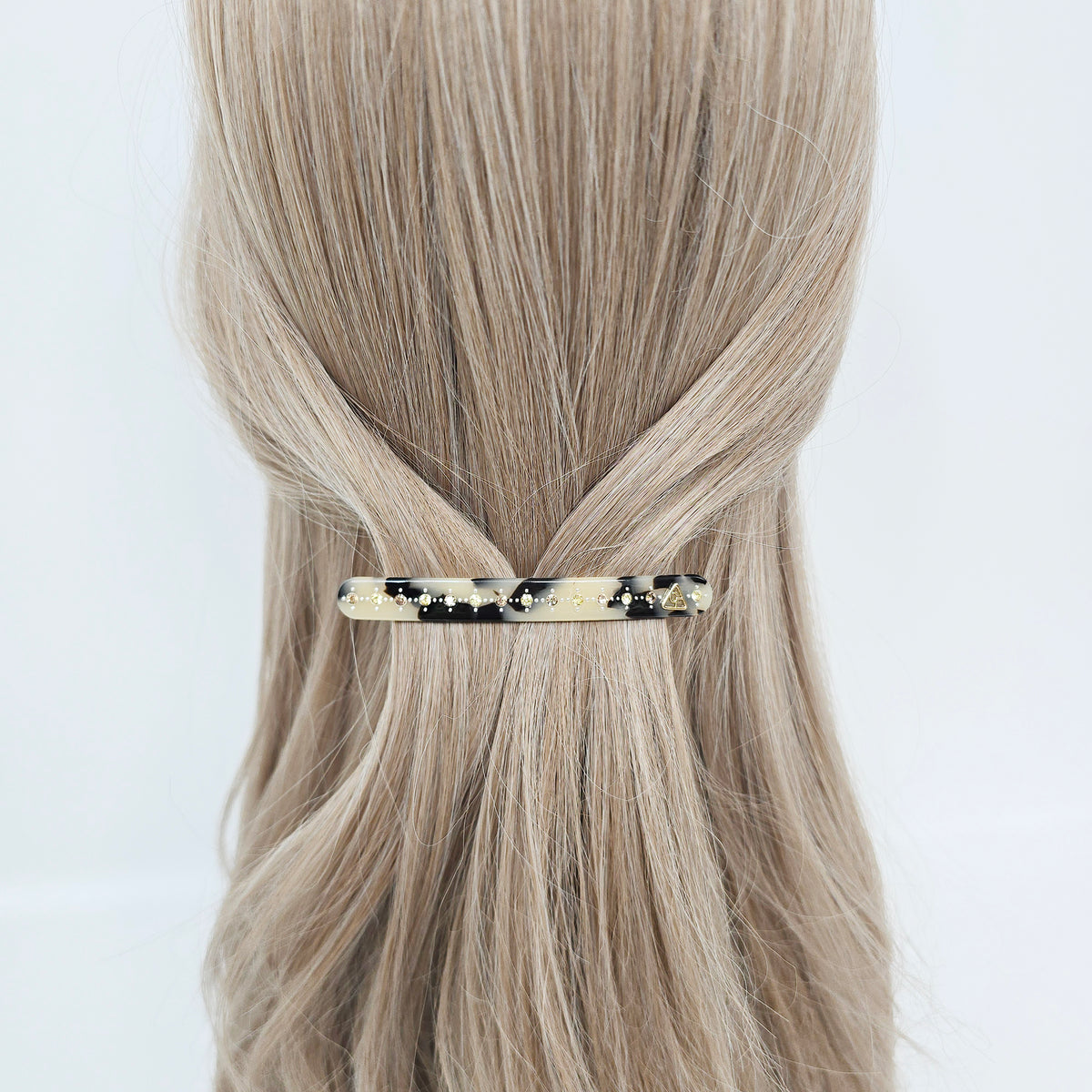 Classic Cubic Slim Hair Barrette 3.5 in – Tortoise Shell, French Pin