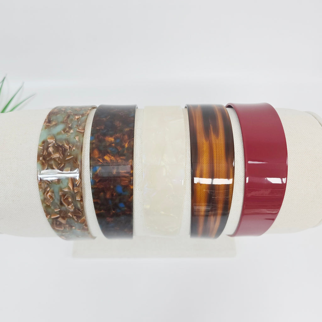 Basic Wide Headband 1.4 in wide – Marble, Solid, French-style, New Colors