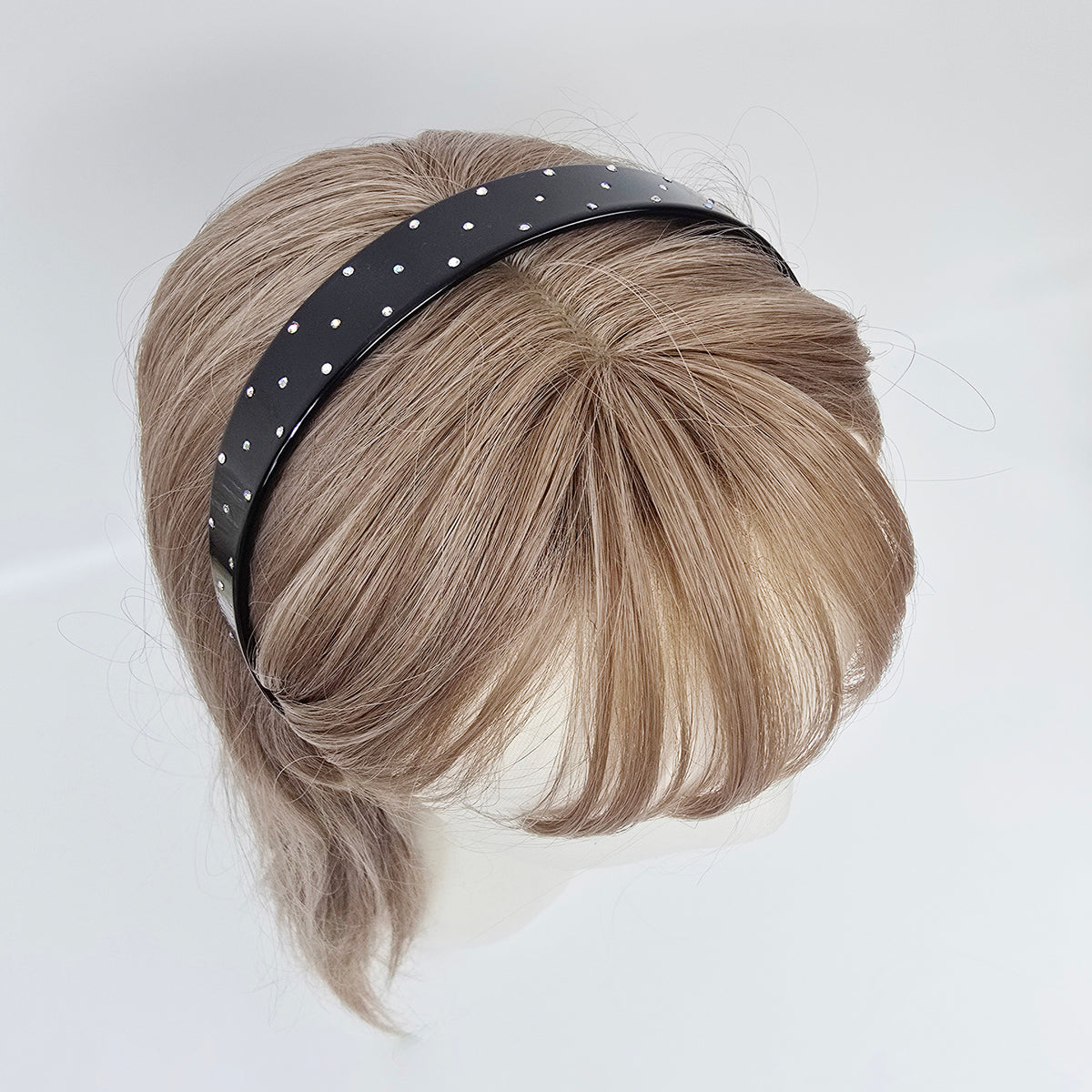 Curved Thin Headband 0.9 in wide – Tortoise Shell, Cubic, French-style