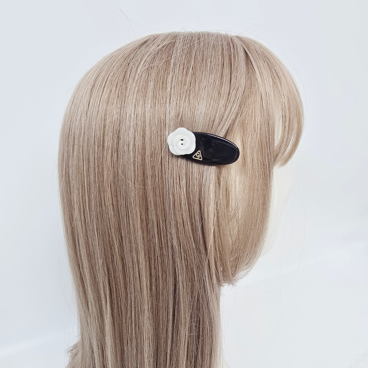 Blooming Rose Alligator Hair Clip 1.9 in – French-style, for Bangs