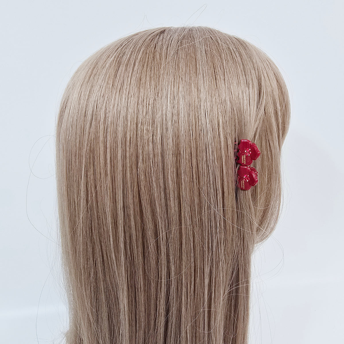 Cubic Flower Extra Mini Hair Claw Clips Set of 2 0.7 in – Solid, for Bangs