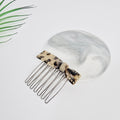 Bow Tie Cubic Slim Hair Comb Pin 2.4 in – Tortoise Shell, Art, French Pin