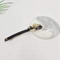 Knot Bow Long Hair Barrette 4.3 in – Tortoise Shell, Solid, French Pin