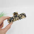 Straight Medium Hair Claw Clip – 1 Leopard Beige