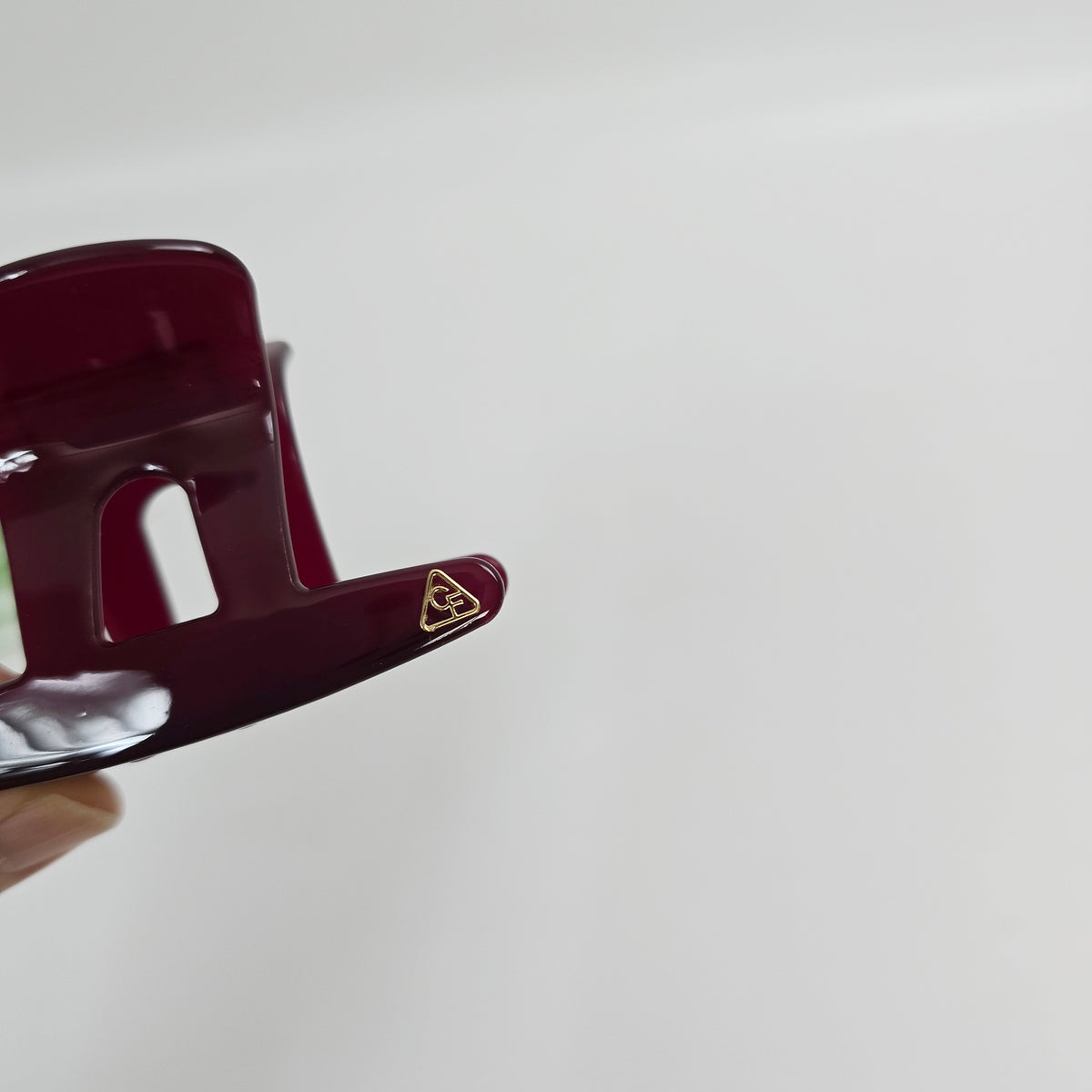 Top Hat Small Hair Claw Clip 2.8 in – Tortoise Shell & Clear, French-style