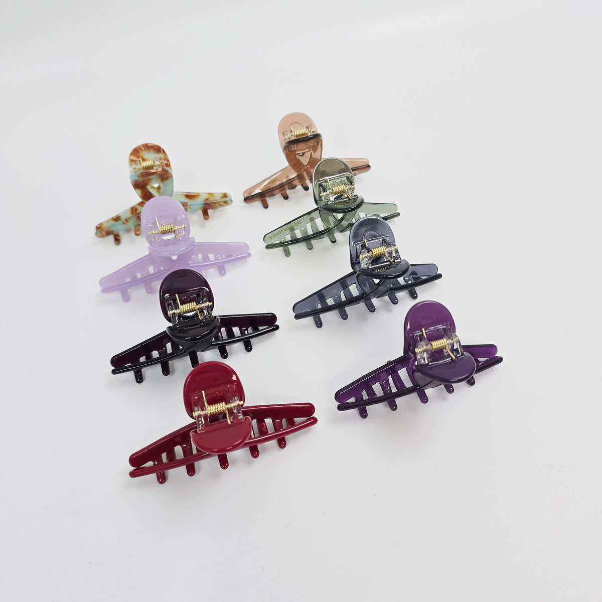 Twist Small Hair Claw Clip 2.8 in – Solid & Clear, French-style, New Colors