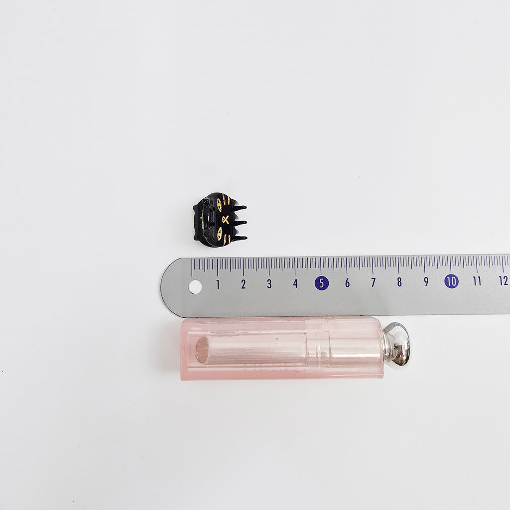 Cat Extra Mini Hair Claw Clips Set of 2 0.8 in – Tortoise Shell, Pastel