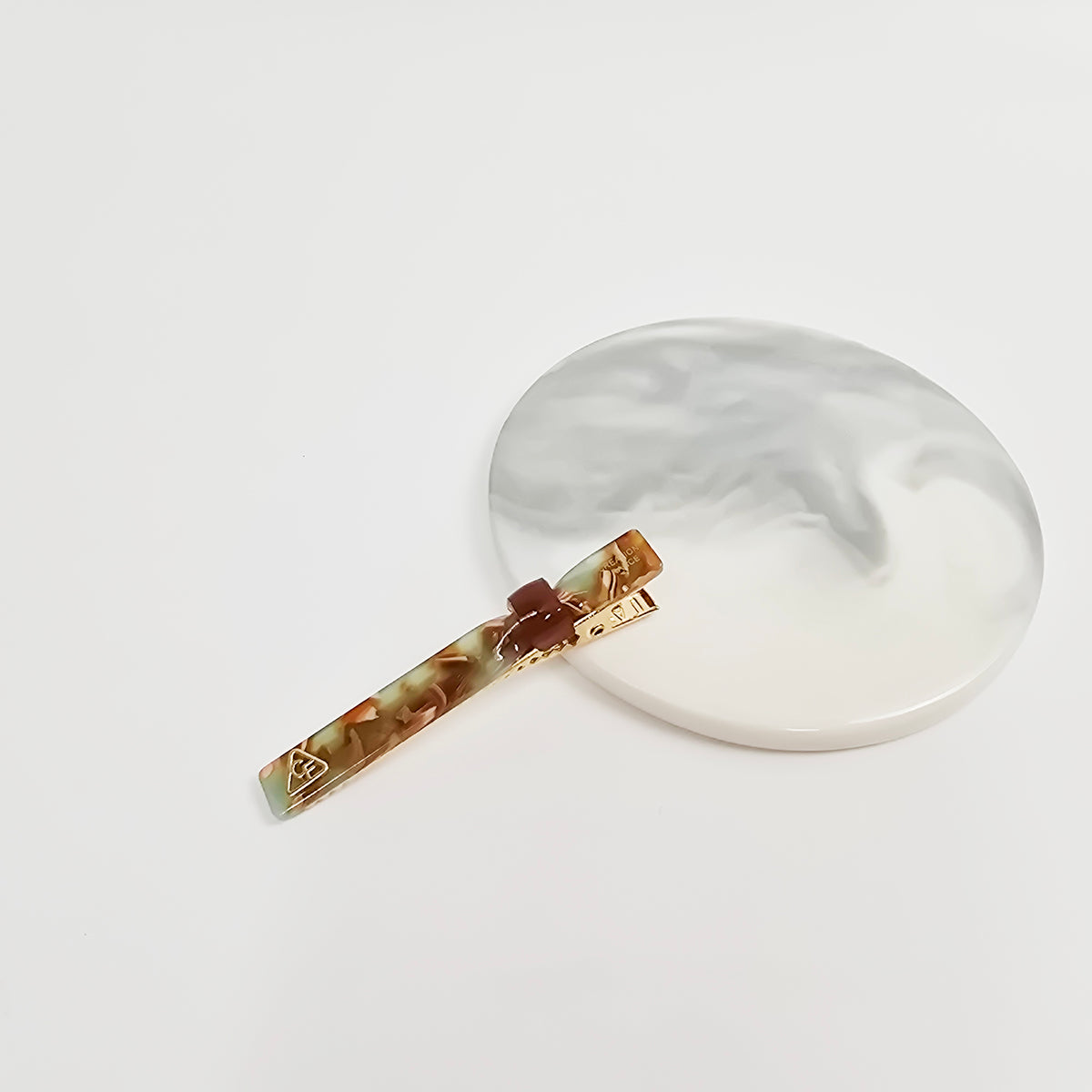 Slim Ring Alligator Hair Clip 2.4 in – Tortoise Shell, Solid, French-style