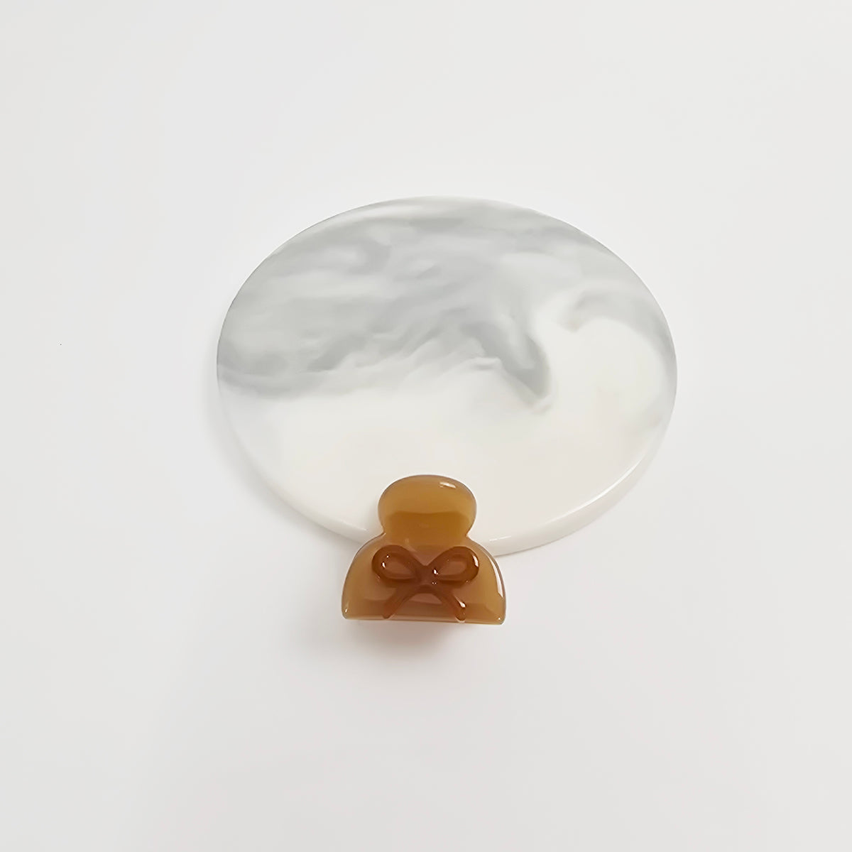 Bow Extra Mini Hair Claw Clip 1.0 in – Tortoise Shell, Clear, French-style