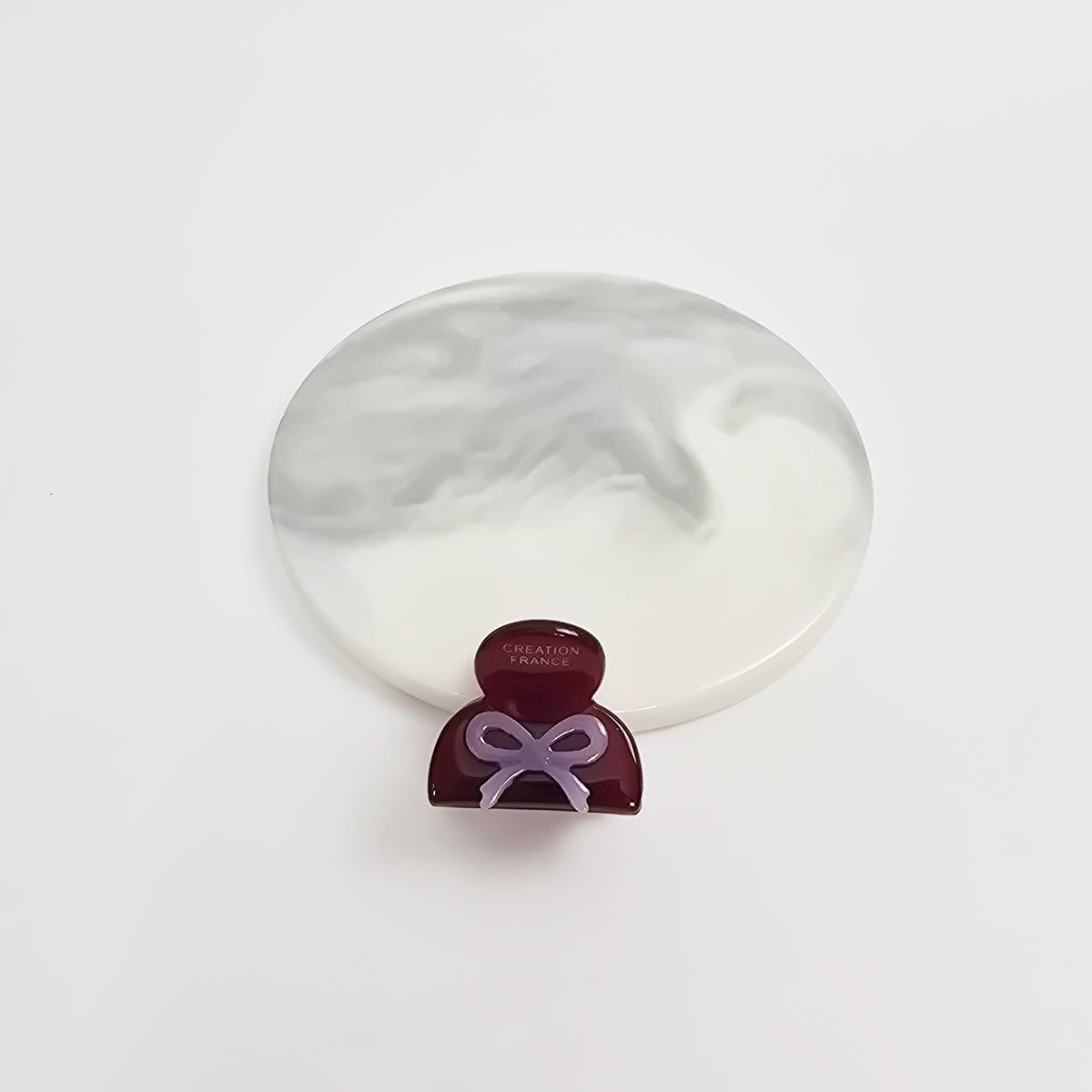 Bow Extra Mini Hair Claw Clip 1.0 in – Tortoise Shell, Clear, French-style