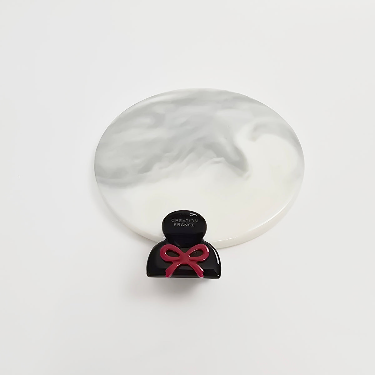 Bow Extra Mini Hair Claw Clip 1.0 in – Tortoise Shell, Clear, French-style