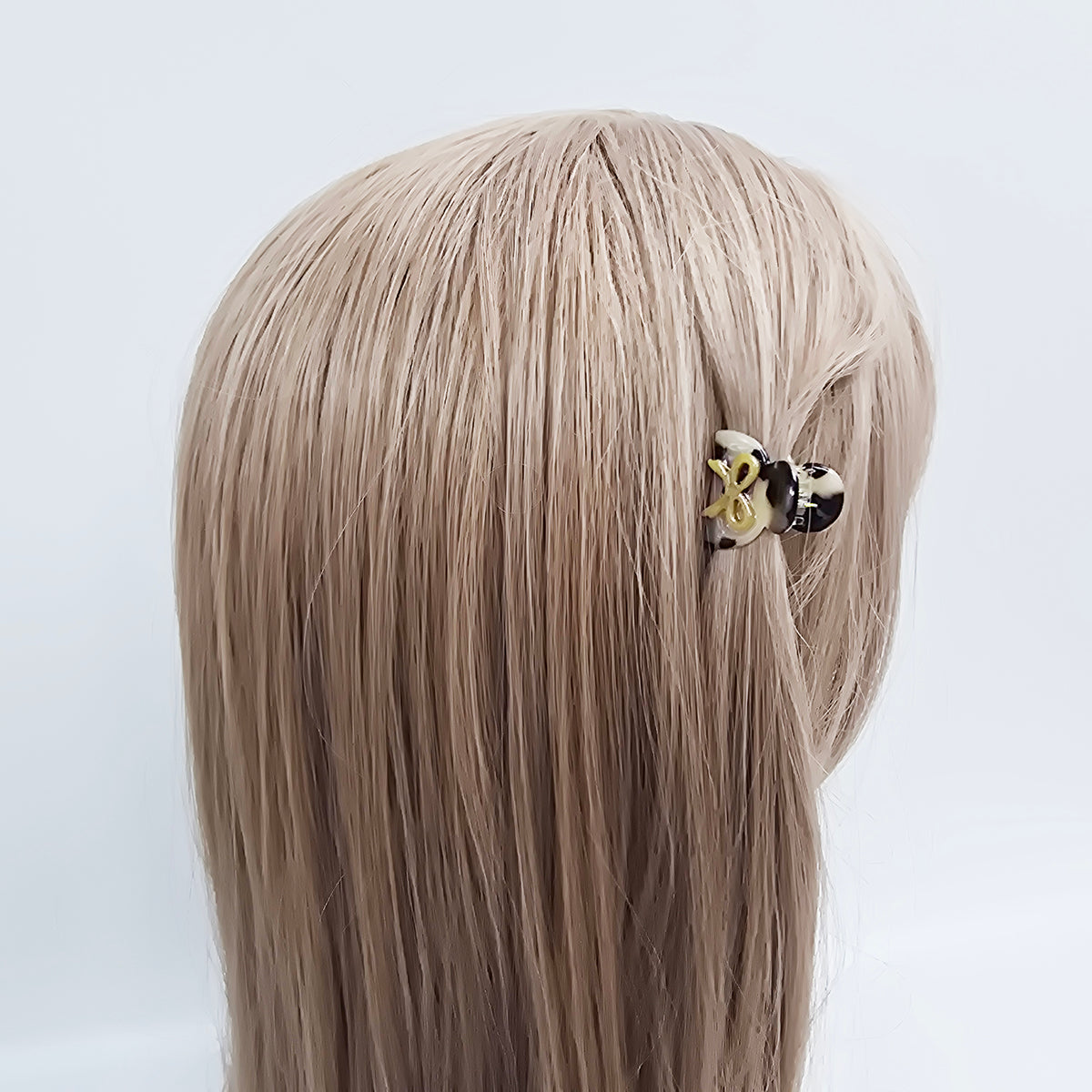 Bow Extra Mini Hair Claw Clip 1.0 in – Tortoise Shell, Clear, French-style